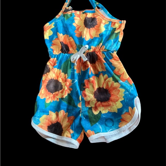 3pcs, Dot & Stripes & Floral Print Cami Rompers - Picture 4 of 4